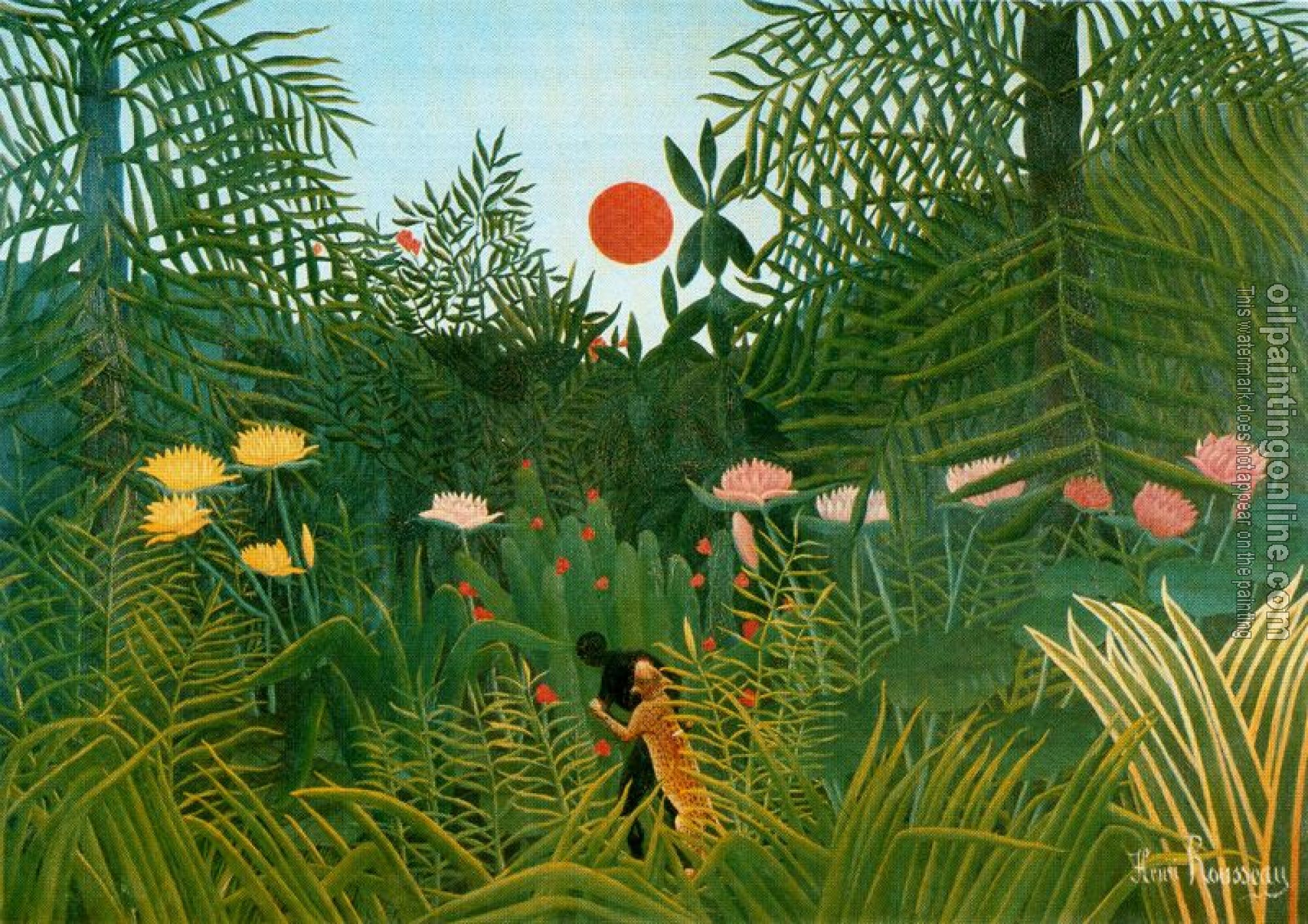 Henri Rousseau - Negro Attacked by a Jaguar